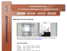 Tablet Screenshot of hormonpraxis-essen.de